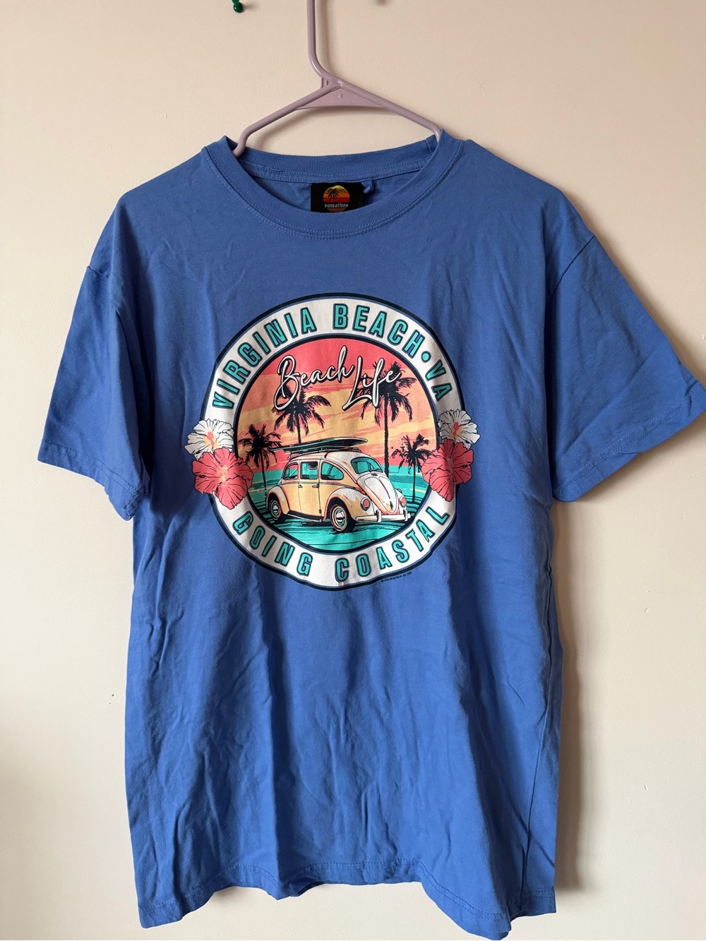 Virginia Beach Beach Life Graphic Tee - Blue